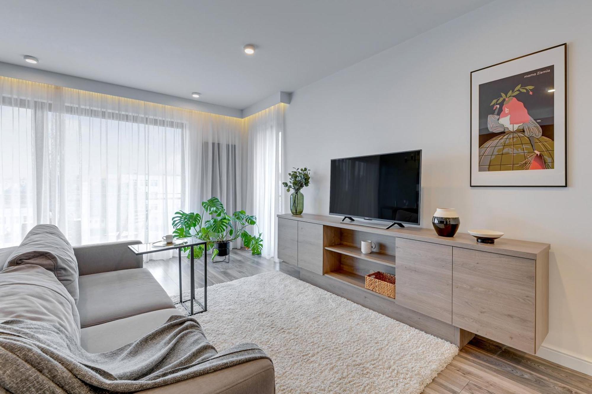 Aura - Riverside & Parking By Downtown Apartments 格但斯克 外观 照片