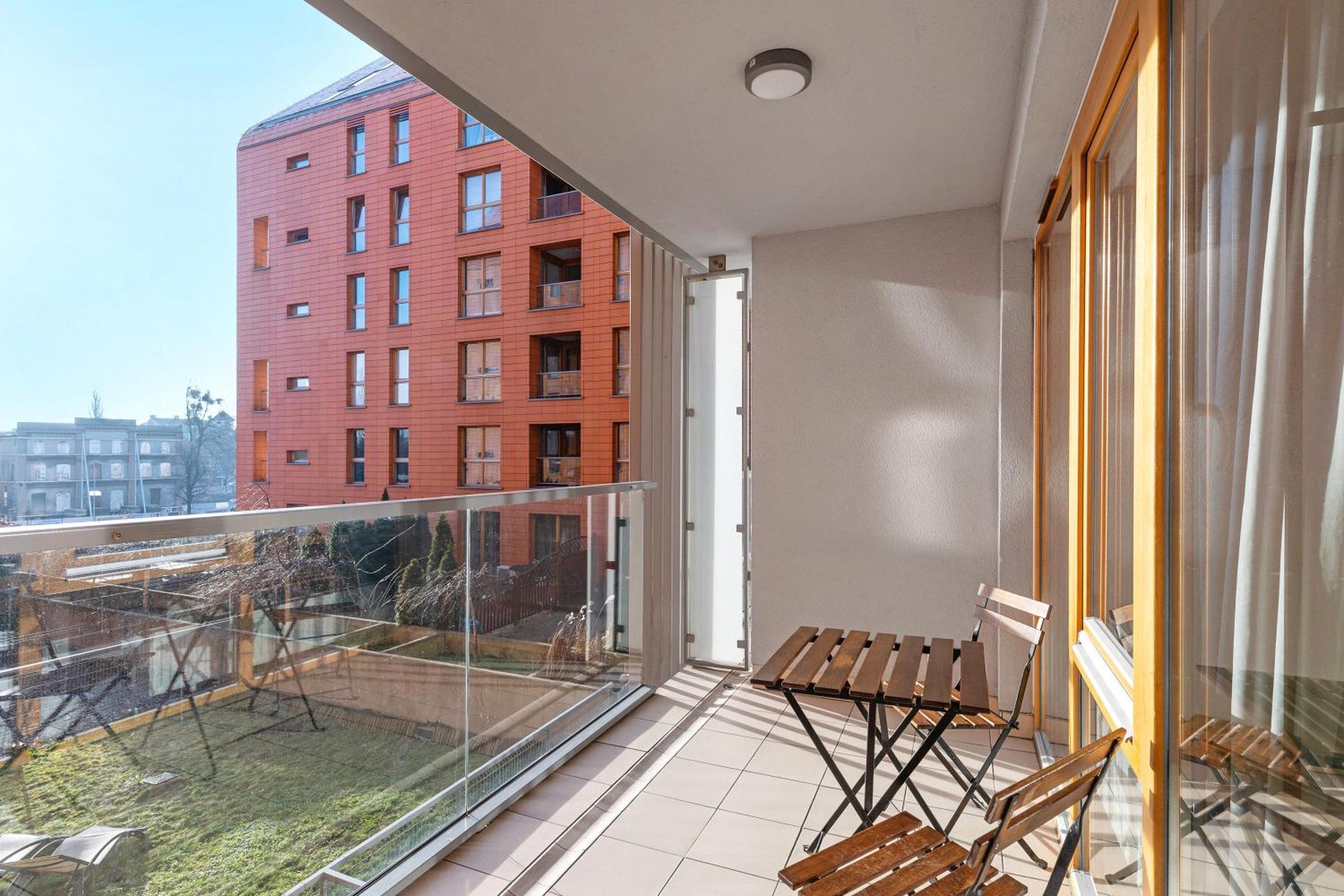 Aura - Riverside & Parking By Downtown Apartments 格但斯克 客房 照片