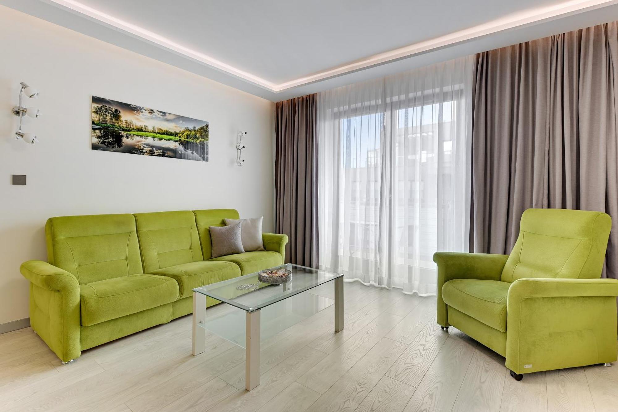 Aura - Riverside & Parking By Downtown Apartments 格但斯克 客房 照片