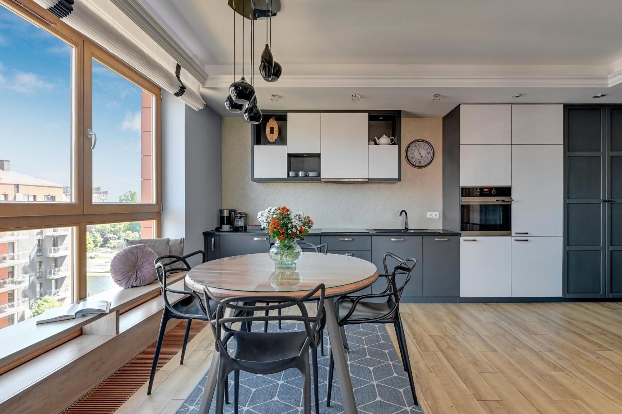 Aura - Riverside & Parking By Downtown Apartments 格但斯克 客房 照片