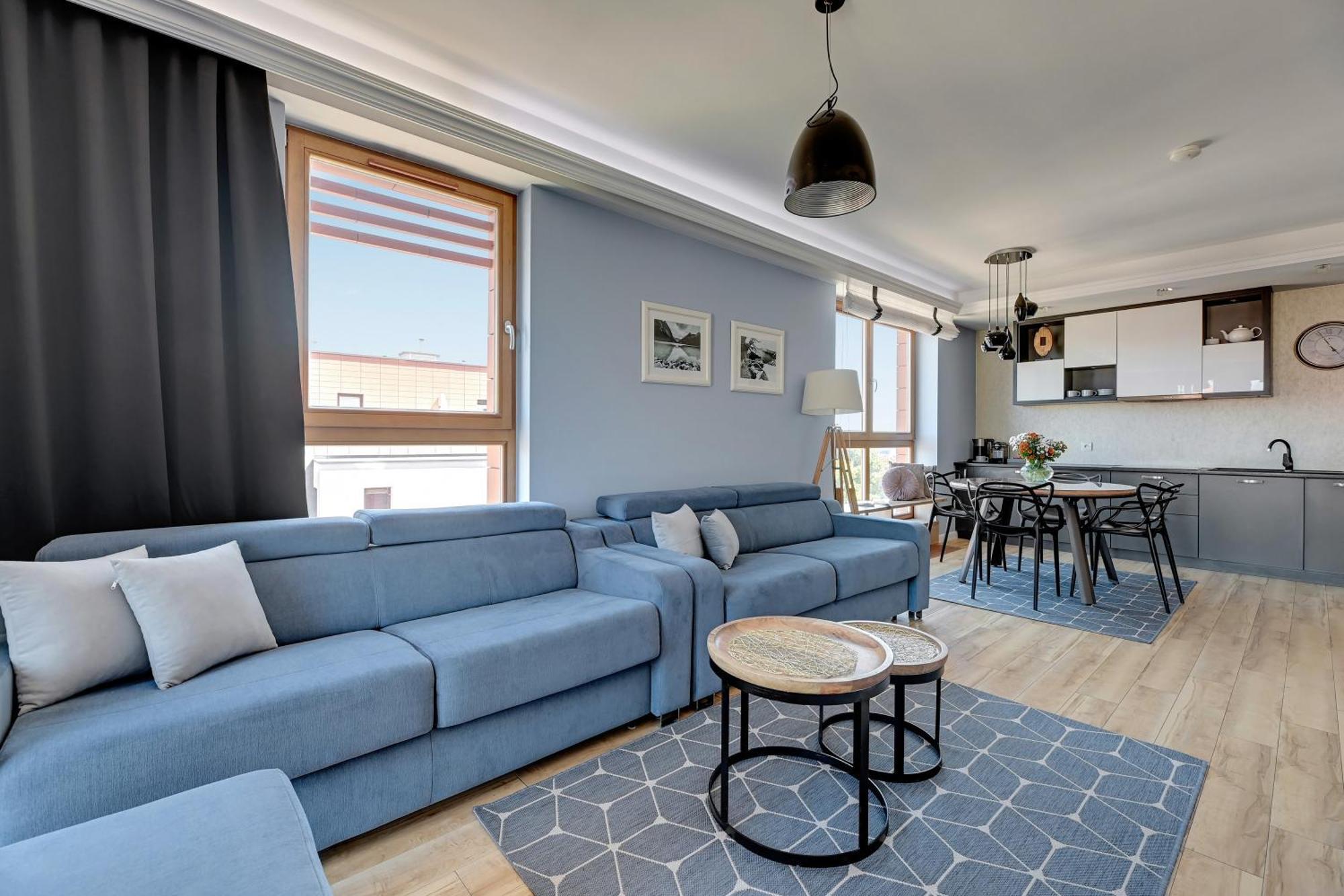 Aura - Riverside & Parking By Downtown Apartments 格但斯克 外观 照片