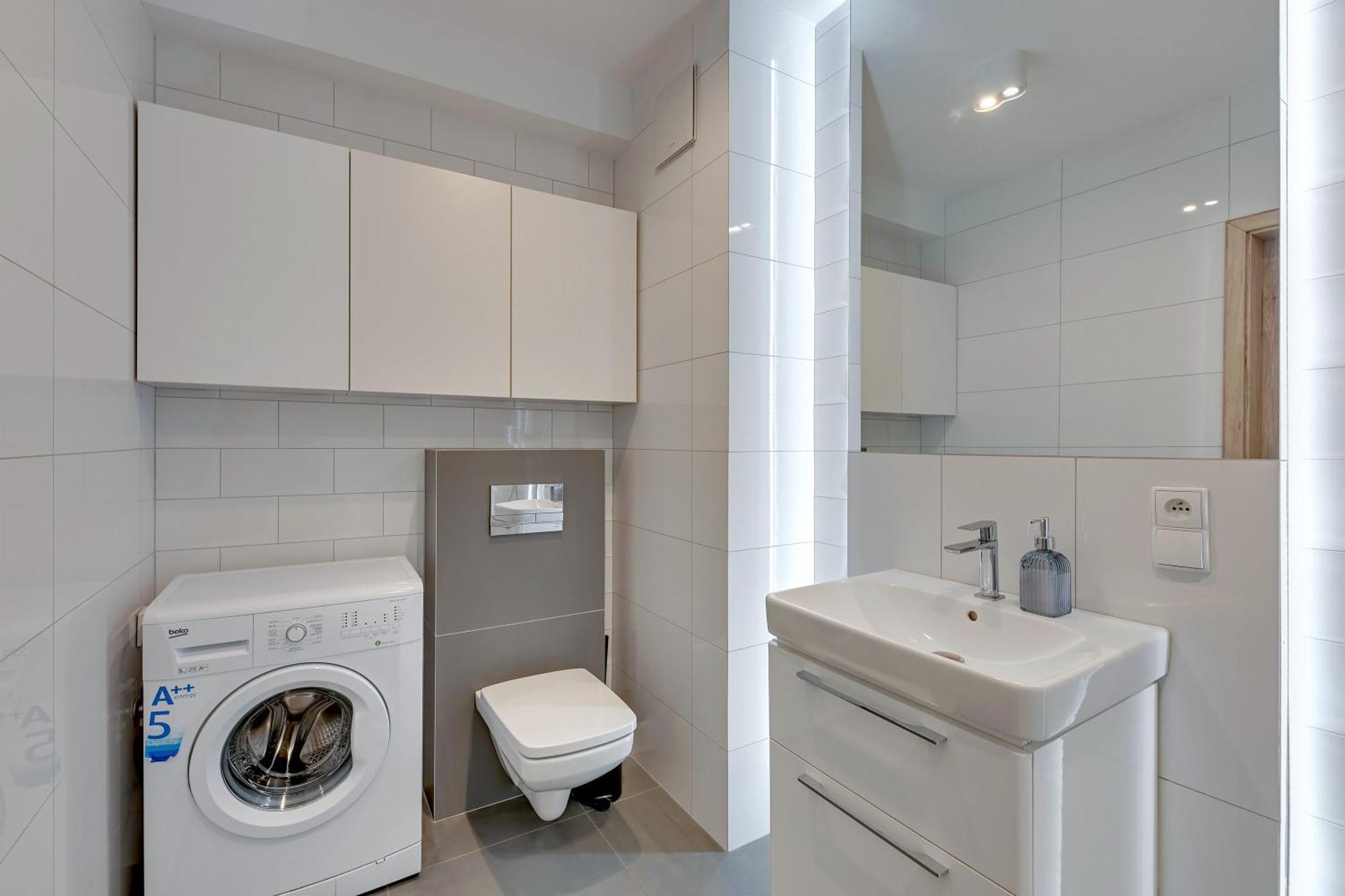 Aura - Riverside & Parking By Downtown Apartments 格但斯克 客房 照片